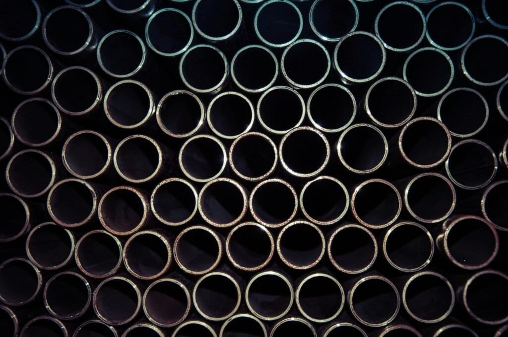 tuyau aluminium l'un sur l'autre